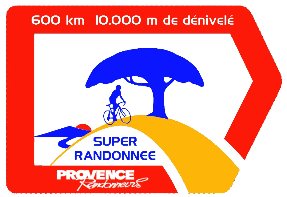 Logo de Provence Randonneurs · Super Randonnée original (600 km, 10.000 m de desnivel)